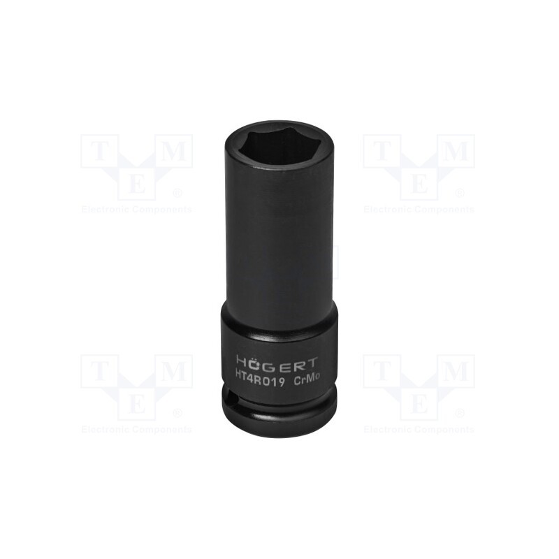 1 pcs x Hu00d6GERT TECHNIK - HT4R019 - Socket, 6-angles,socket spanner,impact, HEX 19mm, 1/2', long