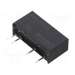 1 pcs x Murata Power Solutions - NMV1215SAC - Converter: DC/DC, 1W, Uin: 10.8÷13.2V, Uout: 15VDC, Iout: 67mA, SIP