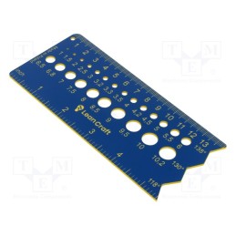 1 pcs x LeanCraft - SPR-DUZY-B - Size gauge, drill bits,screws, blue