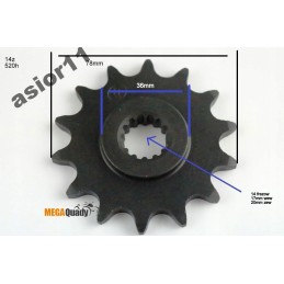 Front output sprocket 14z bashan bs300s 18 175ymn
