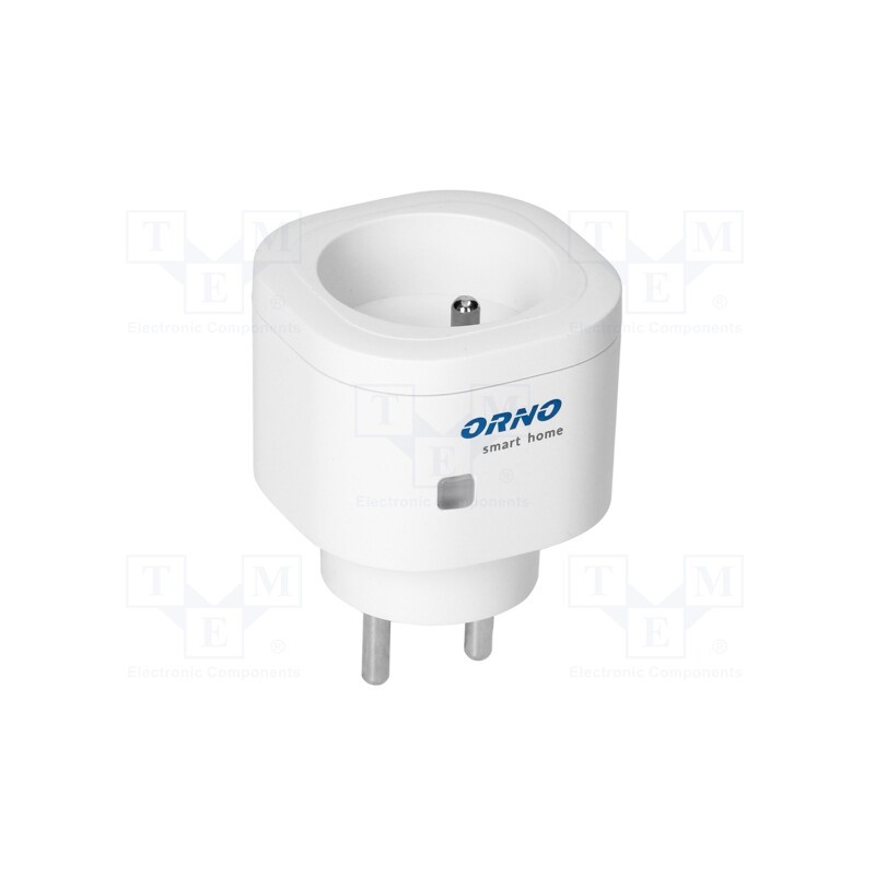 1 pcs x ORNO - OR-SH-1732 - Power socket, plug-in, 230VAC, IP20, 13A, 30m, OR-SH-1731, white