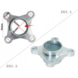 Rear axle sprocket hub atv150 gy diablo