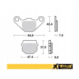Prox brake pads kh83 kawasaki kx 80 88 96