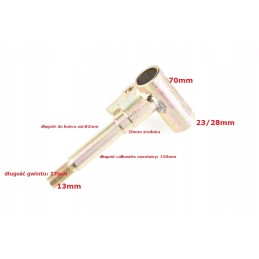 Front quad steering knuckle for ATV 150 left df