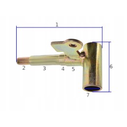 Front quad steering knuckle for ATV 150 left df