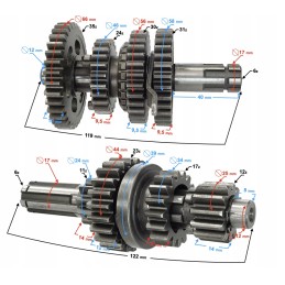 Gearbox for atv 110 3 1 mini quad fmh