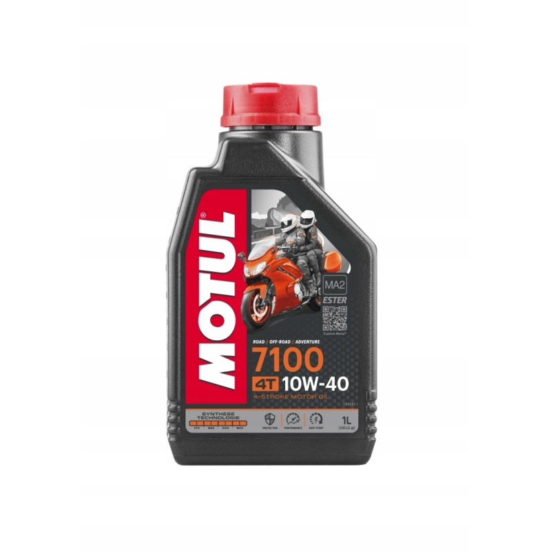 Motul engine oil 7100 4t 10w40 1l new ma2 synth