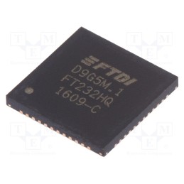 1 pcs x FTDI - FT232HQ-TRAY - IC: interface, USB-UART, FIFO, MPSSE, Hi-Speed, 3.3÷5VDC, in-tray