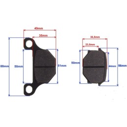 Kingway choper lifan brake pads