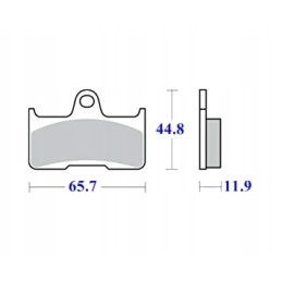 Brake pads set quad atv cforce cf moto 500cc