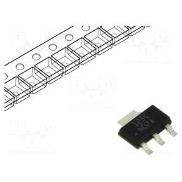 1 pcs x TEXAS INSTRUMENTS - LM337IMP/NOPB - IC: voltage regulator, linear,adjustable, -37÷-1.2V, 1.5A, SOT223