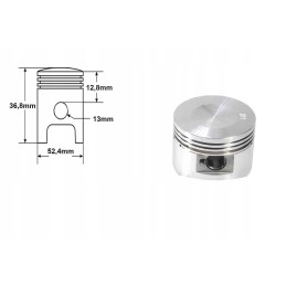 ATV piston 110 52 4mm pin 13mm set bri