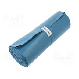 1 rol x PLAST - 03-02-16611 - Trash bags, polyetylene LD, blue, 160l, 20pcs.
