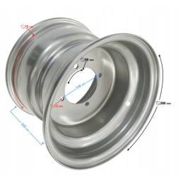 Front rim 8x5 5 three holes atv
