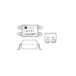 1 pcs : PC851XNNIP1H - Transistor Output Optocouplers Photocoupler