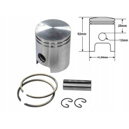 Simson piston s60 41 25mm 1 grind set