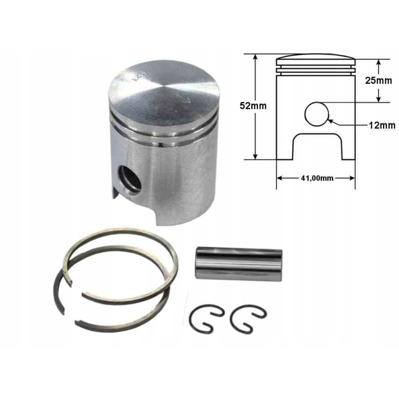 Simson piston s60 41 25mm 1 grind set