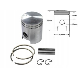 Simson piston s60 41 25mm 1 grind set