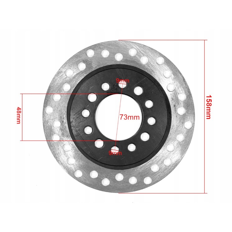 Rear brake disc atv 110 125 hb