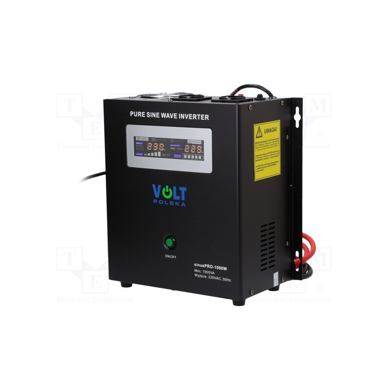 1 pcs x VOLT POLSKA - 3SP100012W - Converter: DC/AC, 700W, Uout: 230VAC, Out: mains 230V, 0÷40°C, 12V