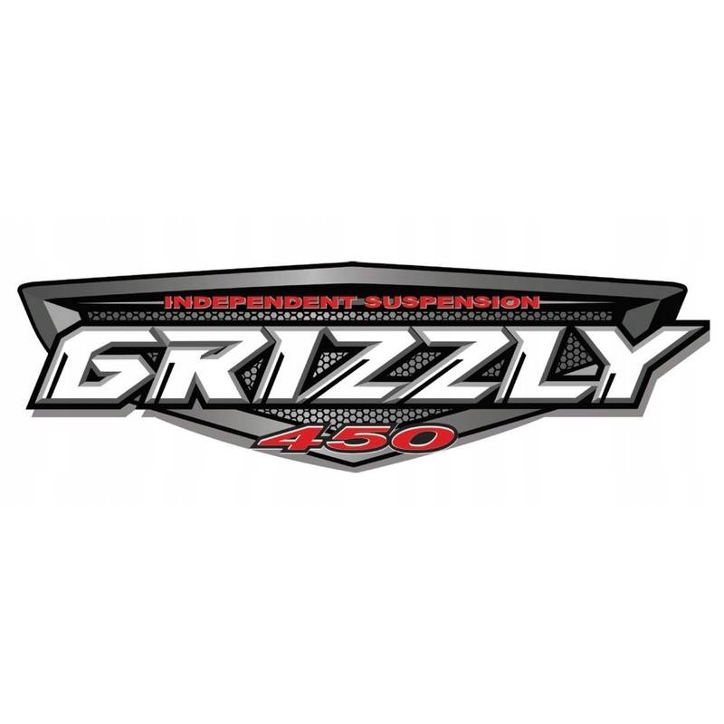 Yamaha grizzly 450 295mm sticker