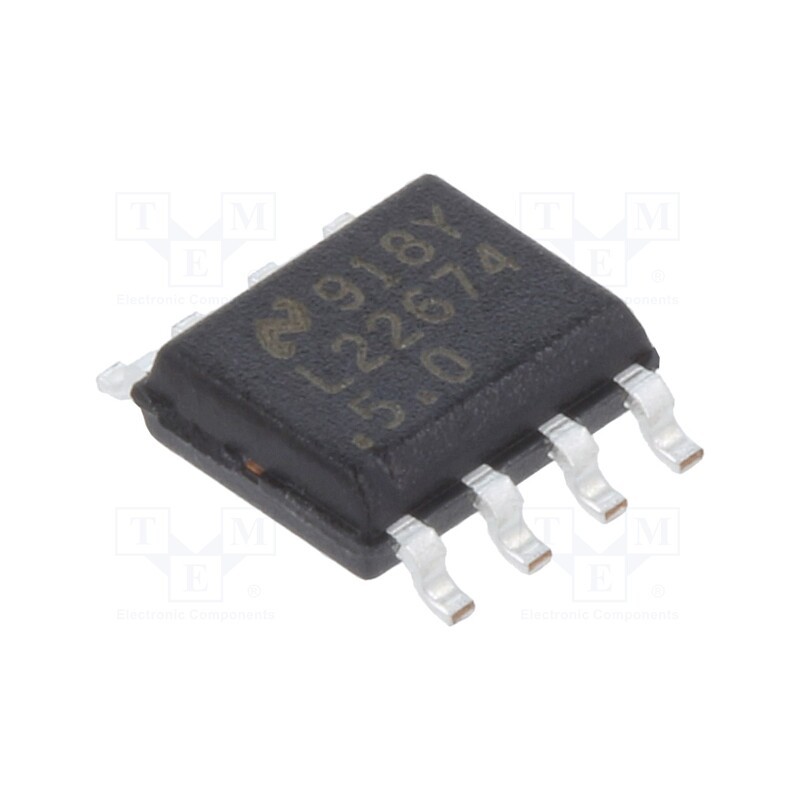 1 pcs x TEXAS INSTRUMENTS - LM22674MR-5.0/NOPB - IC: PMIC, DC/DC converter, Uin: 4.5÷42VDC, Uout: 5VDC, 0.5A, HSOP8