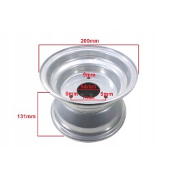 ATV 7 rim with 3 silver bri screws