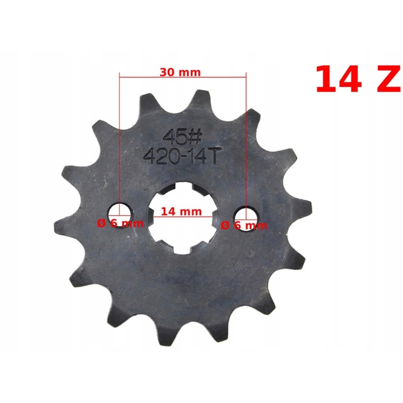 Front sprocket 420 14t atv 110 phe
