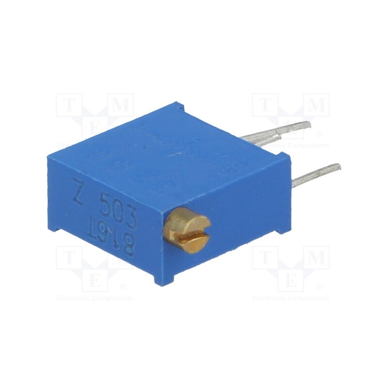 5 pcs x SR PASSIVES - T910Z-50K - Potentiometer: mounting, multiturn, 50kΩ, 500mW, THT, ±10%, linear