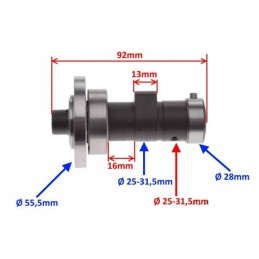 Camshaft for ATV Bashan 250
