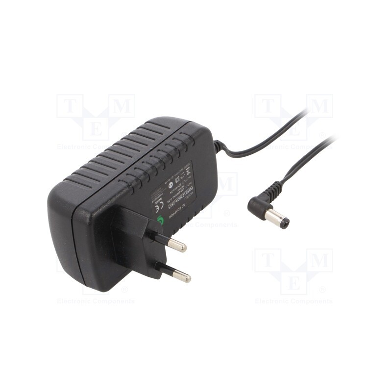 1 pcs x POS - POSB12200A-25L - Power supply: switched-mode, plug, 12VDC, 2A, 24W, Plug: EU, 81.94%