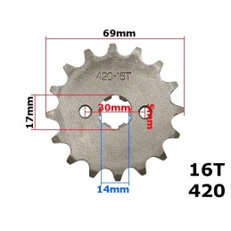 Front sprocket 420 16z atv 110
