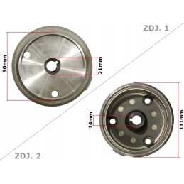 Magneto flywheel atv 250