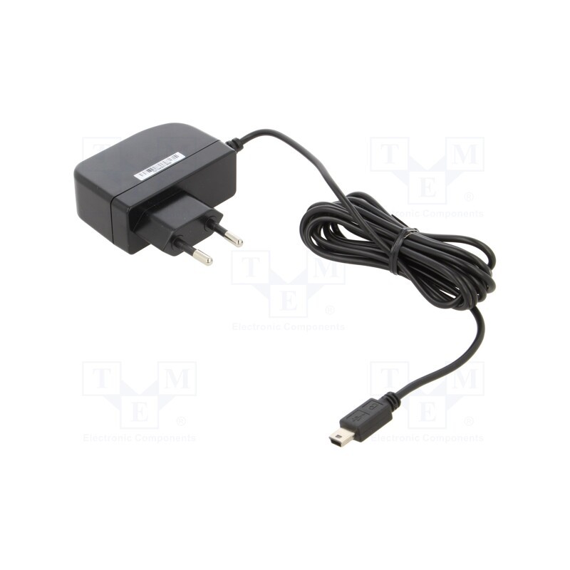 1 pcs x SUNNY - SYS1638-0605-W2E-MINIUSB - Power supply: switched-mode, plug, 5VDC, 1.2A, 6W, Plug: EU, 79.03%