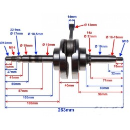 Crankshaft atv 110 automatic