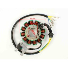 Ignition device stator atv 200 250 cg 12 coils 93mm