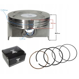 Complete piston voge