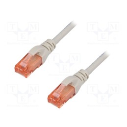 1 pcs x DIGITUS - DK-1617-0025 - Patch cord, U/UTP, 6, stranded, Cu, LSZH, grey, 0.25m, 26AWG