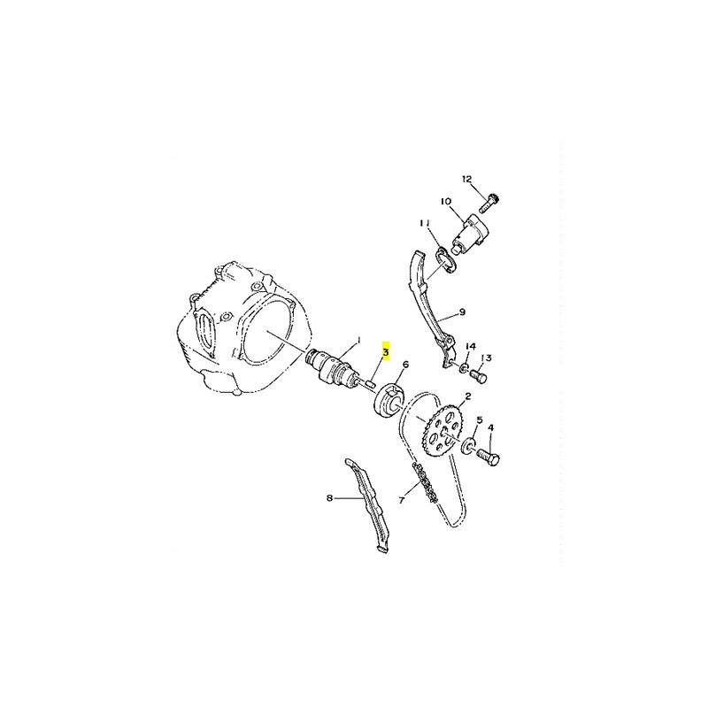 Pin yamaha 93604 10837 timing lock