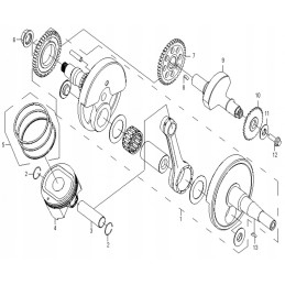 Crankshaft cfmoto 500 x5 0180 041000 cf188 041000
