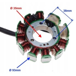 Atv barossa 250smc jialing stator magneto coil