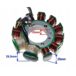 Atv barossa 250smc jialing stator magneto coil