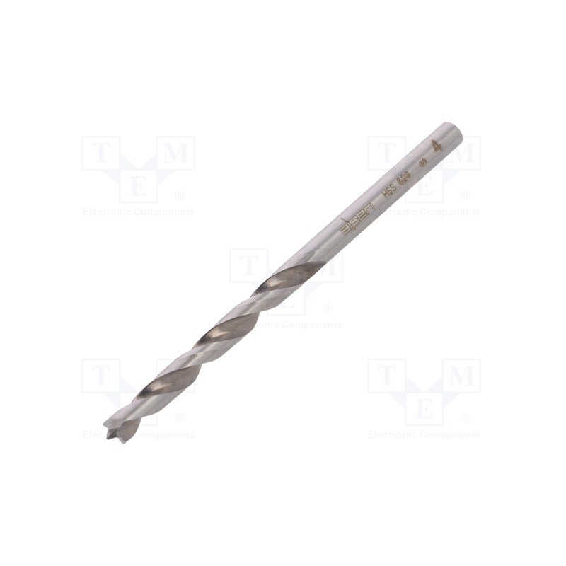 1 pcs x ALPEN-MAYKESTAG - 62000400100 - Drill bit, for wood, Ø: 4mm, L: 75mm, Working part len: 43mm