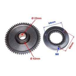 Bashan atv unidirectional wheel bendix sprocket