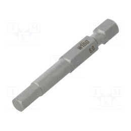 1 pcs x WIHA - 4196 - Screwdriver bit, hex key, HEX 5mm, Overall len: 50mm