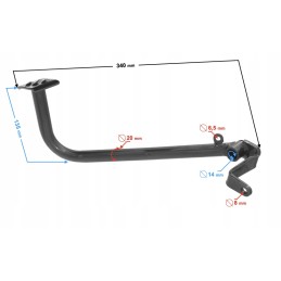 Foot brake lever atv mikilon 180 h bashan