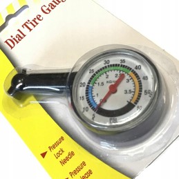 Tire pressure gauge for quad atvs