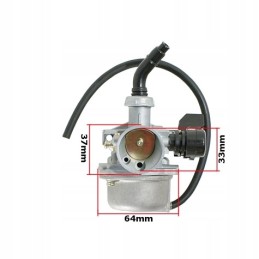 ATV carburetor 110 cc, choke on lever fu, engine pos