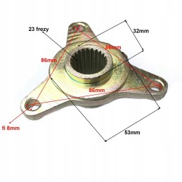 Rear wheel hub atv 110 125 23 cutters