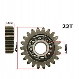 Reverse gear atv 110 125 gearbox 3 1